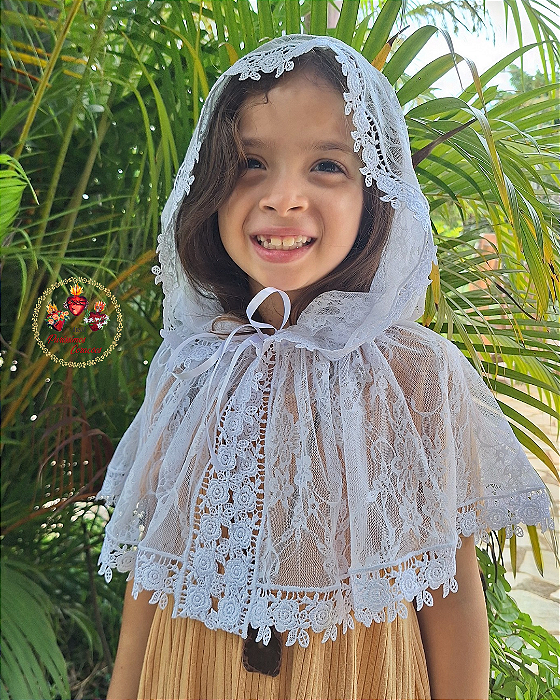 Véu Capuz Infantil Santa Teresinha P