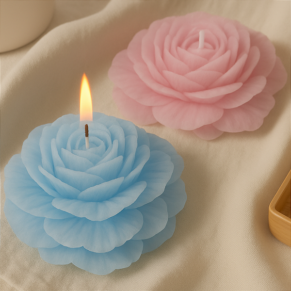 Vela Rosa Grande - 100 Un