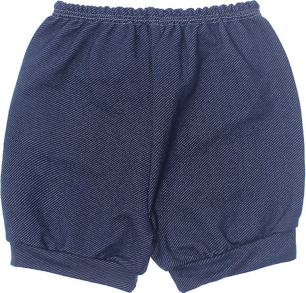 Shorts de Bebê em Sarja Jeans Lapuko