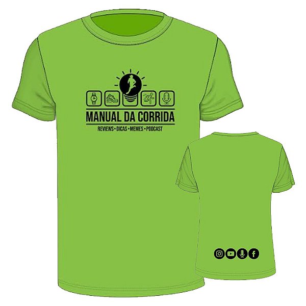 Camiseta Manual da Corrida - Padrão Verde