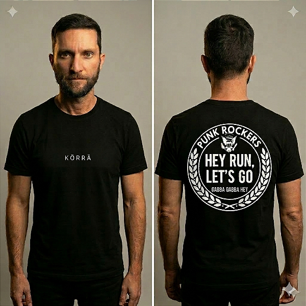 Camiseta Hey Run Let`s Go