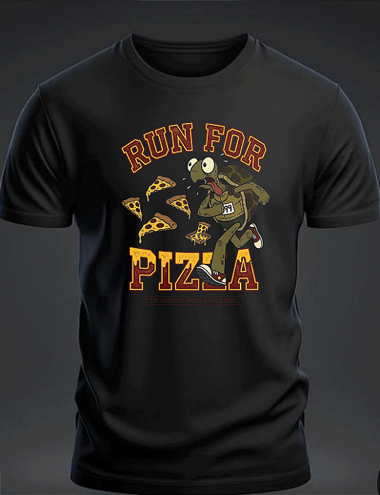 Camiseta Run for Pizza