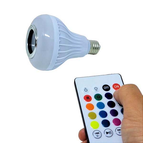 Lampada RGB colorida toca Música Bluetooth Led Caixa de Som Música Controle  2 Em 1