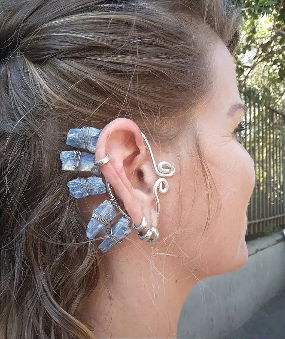 Ear cuff Cianita