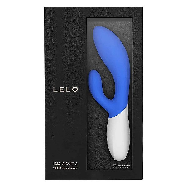Vibrador Rabbit Lelo Ina Wave 2 com 12 Tipos de Vibração e Recarregável - Blue