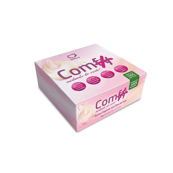 Comfy+ Óvulos Vaginais Com Óleo De Coco Para Hidratação e Proteção Vaginal (com 7 cápsulas) - 35G - Sexy Fantasy