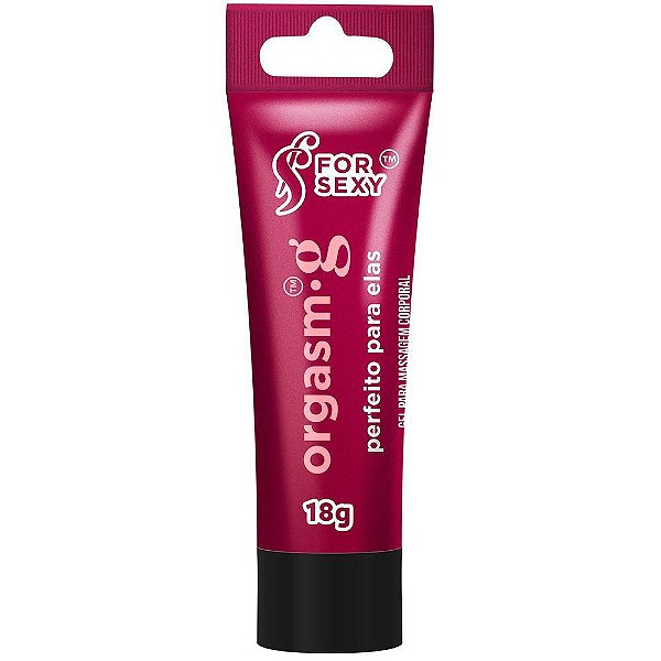 Gel Lubrificante ORGASM.G Feminino - Excita, Vibra, Esquenta, Esfria e Aromático  - Bisnaga 18G FOR SEXY