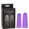 Jogo com 2 dedeiras massageadoras em silicone