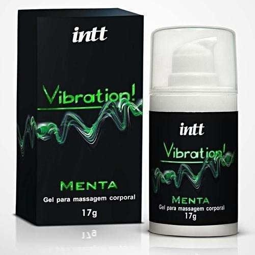 Vibration! Gel Eletrizante Estimulante Vibrante Comestível Menta INTT TOP -