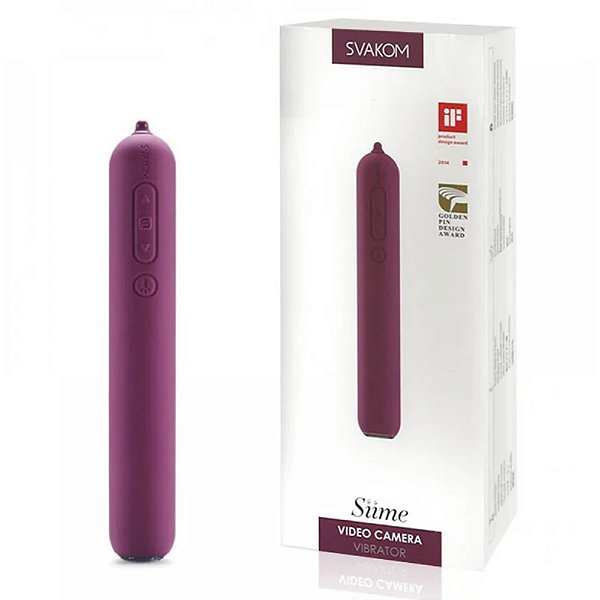 (QUEIMA DE ESTOQUE) Vibrador Tecnologia Wi-Fi com Câmera Embutida e 5 Vibrações - SIIME EYE - Svakom