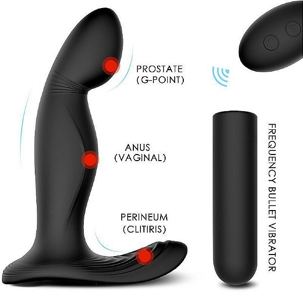 Vibrador Estimulador de Próstata Recarregável - Zeus RCT
