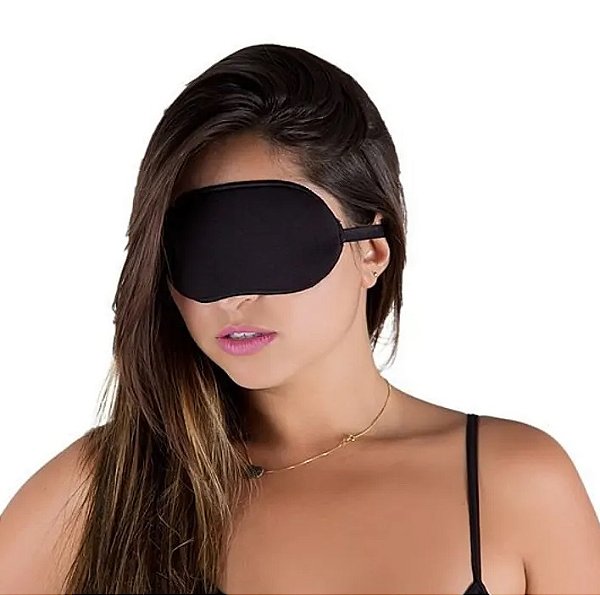 Máscara Tapa Olho na Cor Preto - LS011 / SM017