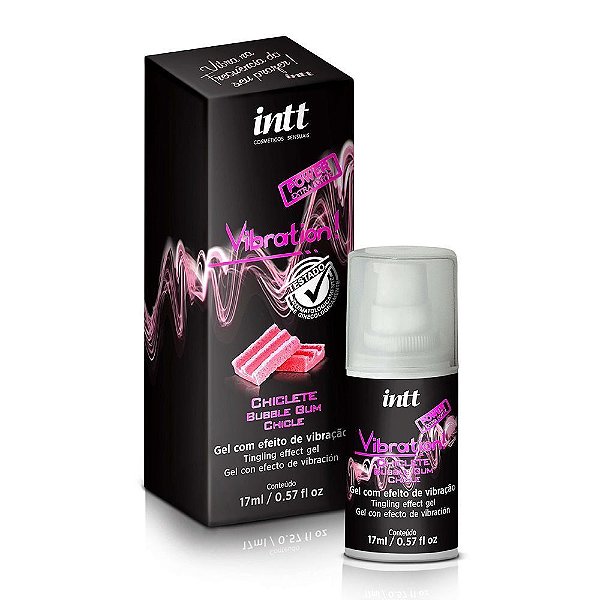 VIBRATION! Gel Eletrizante Estimulante SUPER Vibrante CHICLETE - INTT