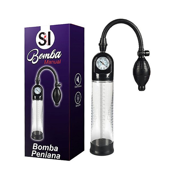 Bomba Peniana Pêra Manual com Medidor de Pressão - Pump7 SI