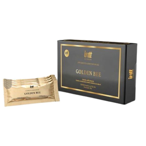 (CAIXA com 8 sachês) INTT Melzinho HONEY - Amor - Golden Bee - ESTIMULANTE NATURAL UNISSEX EM SACHÊ DE 10G
