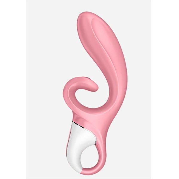 Vibrador Ponto G com Estimulador de Clitóris em Silicone Hug Me PINK - Satisfyer SF2149