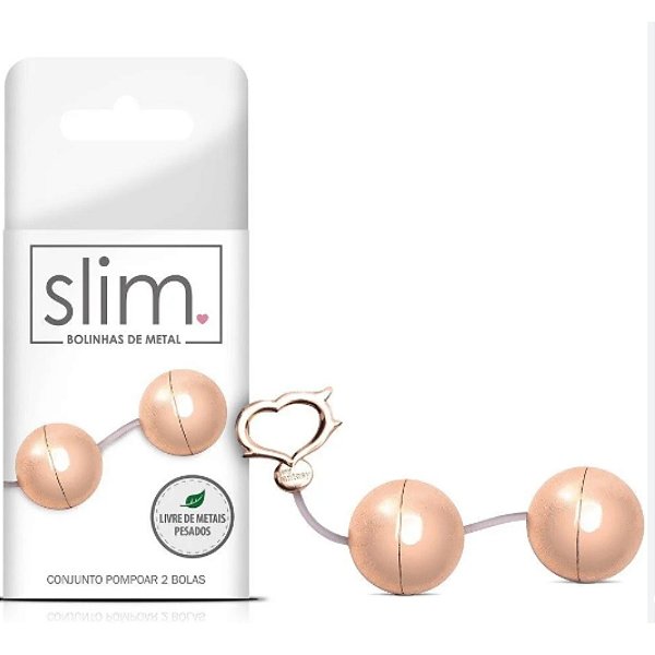 Conjunto Pompoar 2 Bolas de Metal Slim Sexy Fantasy (4796)