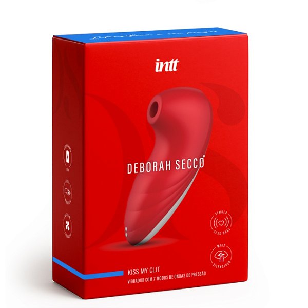 Vibrador com Ondas de Sucção Kiss My Clit by Deborah Secco