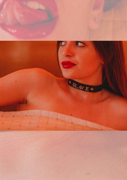Coleira com Frases - Gisele - 1322 - DOM & DOMME