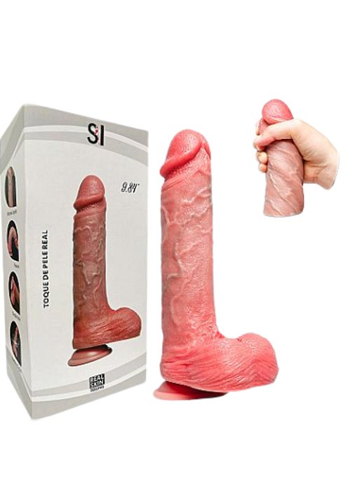 Pênis Hiper Realístico Grande em Silicone - 25,0 x 5,2cm - 9525