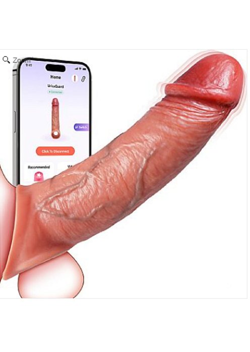 Capa Peniana com Vibro na Cabeça - Controle APP - 9116