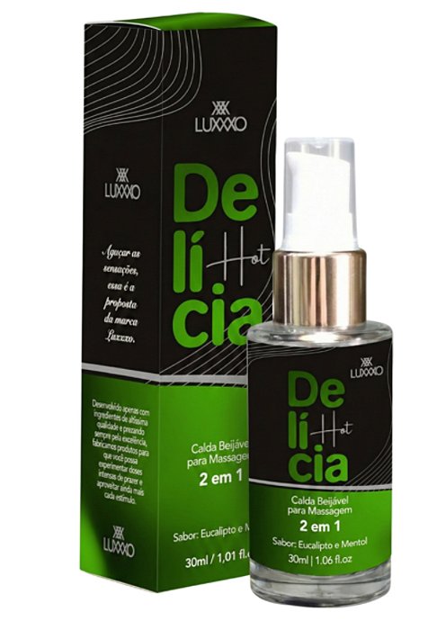 Delícia Hot Calda Beijável Para Massagem 2 em 1 - LUXXXO - 30g