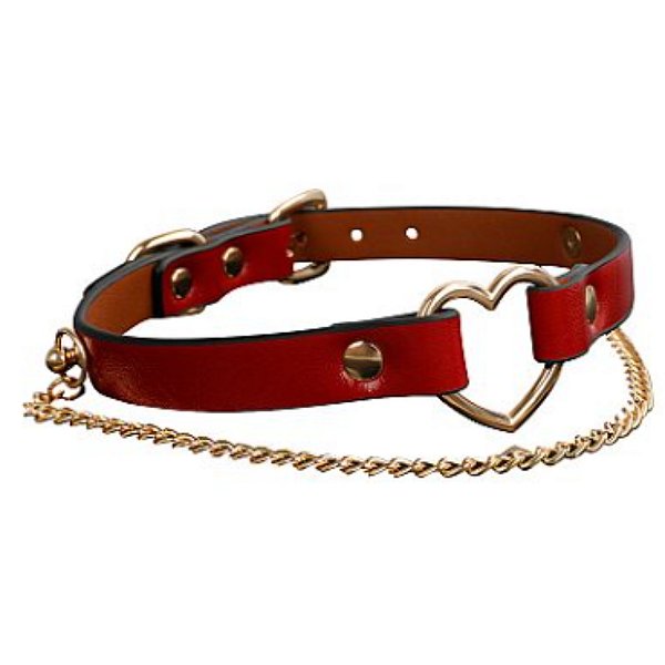 Coleira Bondage Sado Luxo com Correntes