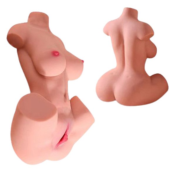 Masturbador Masculino Meio Corpo com Vagina e Ânus