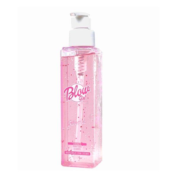 Gel De Banho Sabonete Líquido Corporal Morango Karité Blow Girl 200ml - Hot Flowers