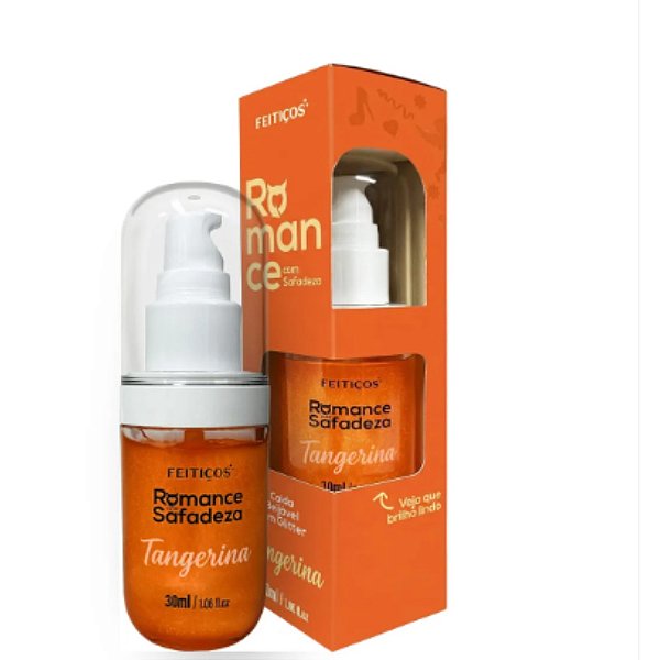 Romance com Safadeza Tangerina - Estimulante Beijável com Aquecimento 30ml Feitiços