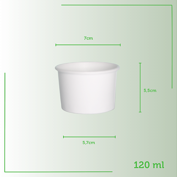 920 Potes de Papel Branco 120ml