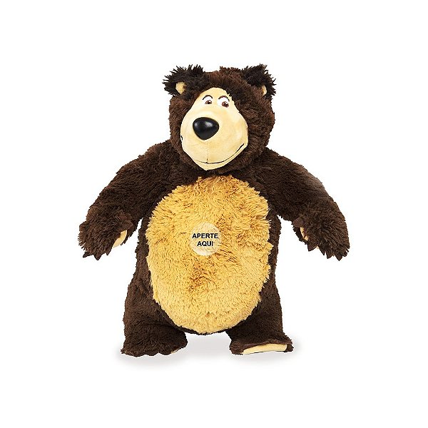 Pelúcia 40 Cm - Masha e o Urso - Urso com Sons - Estrela