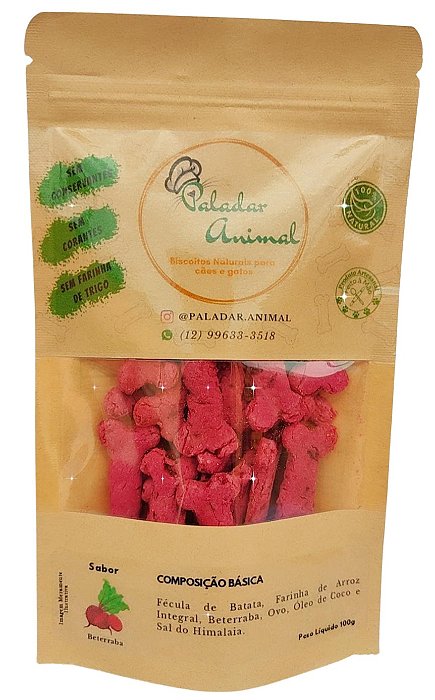 Biscoito Natural de Beterraba