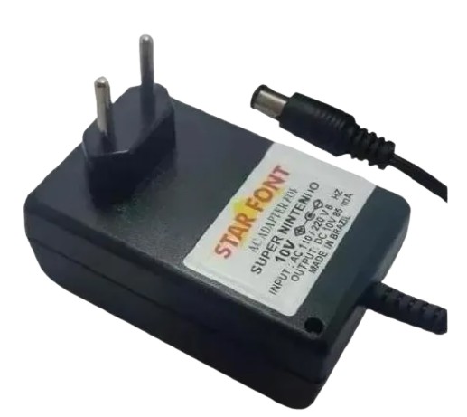 Fonte Carregador 10V 850mA Compatível com Super Nintendo