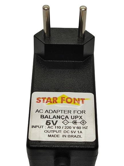 Fonte Compativel Com Balança Digital UPX DC 5V 1A -BIVOLT