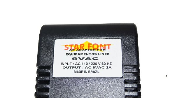 Fonte AC 9V 2A Compativel Line 6 Stompboxes