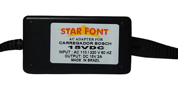 Fonte Carregador Furadeira Bosch 15VDC 2A