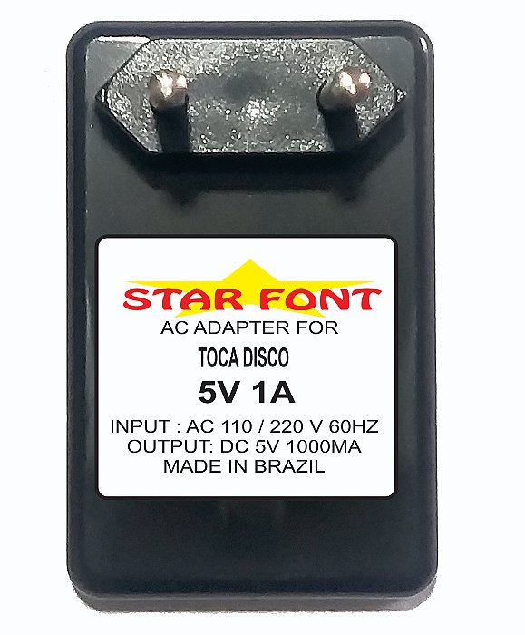 Fonte Carregador DC 5V Para Toca-Disco Vitrola Multilaser Pulse