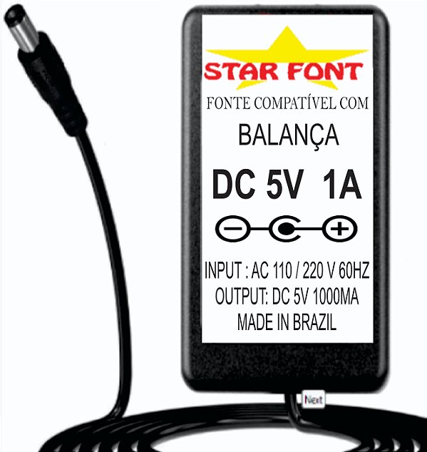 Fonte Para Balança 5v 1a +