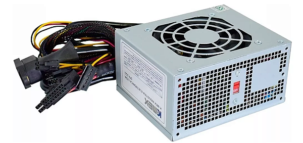 Fonte K-mex Pp-200rng 200w Gab Cm-9f8a 9g8a 9i8a Slim Mini Cor Cinza
