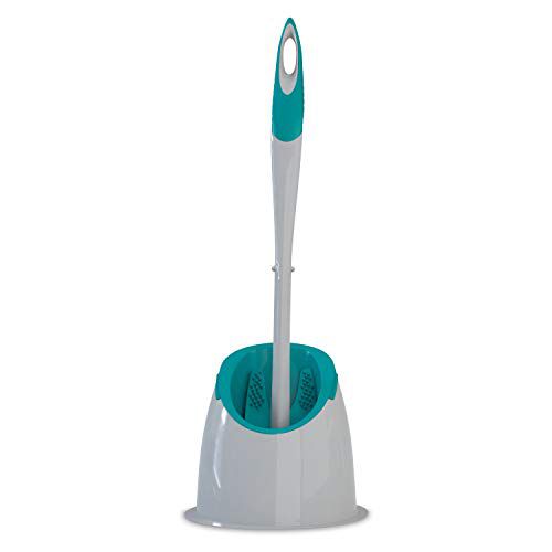 Escova Sanitária emborrachada c/ Suporte, Verde Flash Limp