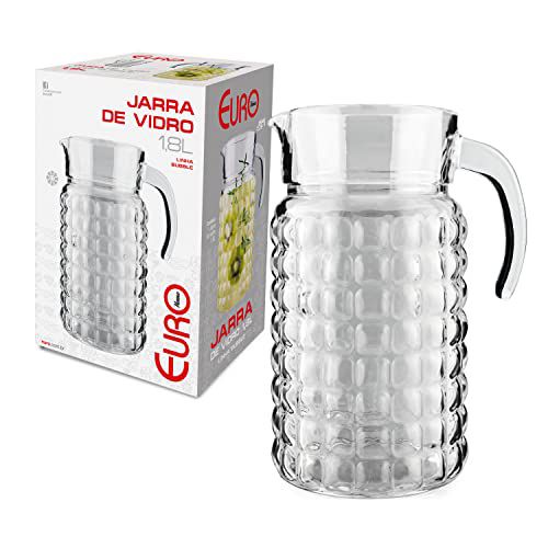 Jarra de Vidro 1.8L Bebidas quentes ou frias Bubble Euro