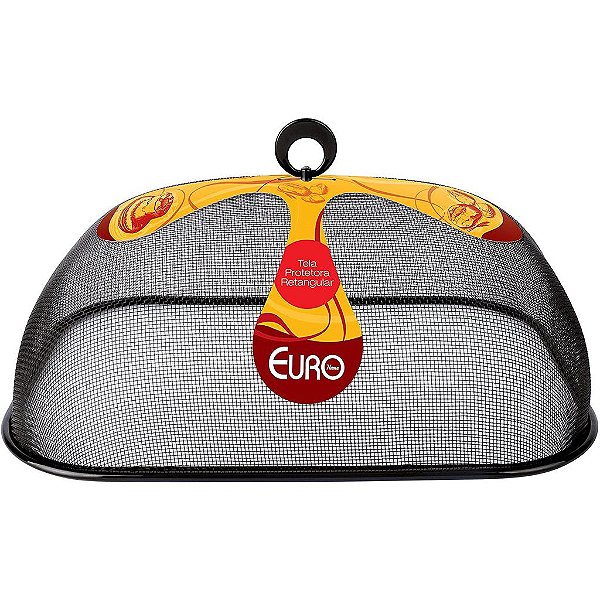 Tela Protetora 37 Cm Retangular Preto, UTS3857, Euro Home