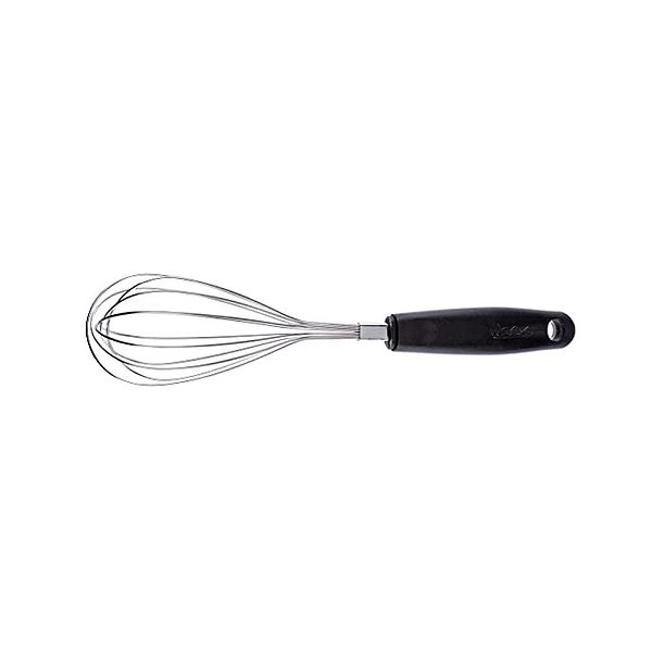 Batedor Fouet Fios de Aço Inox 28cm Cabo Preto Weck