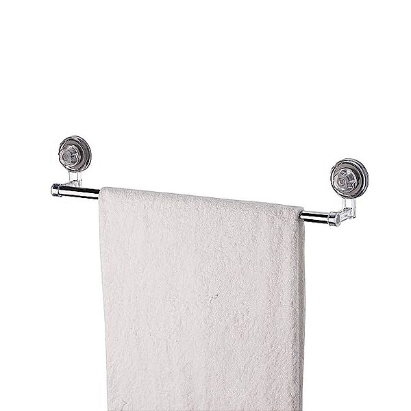 Toalheiro 45cm Cromado com Ventosas Future