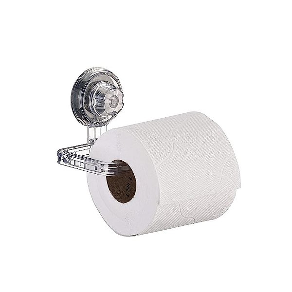 Suporte para Papel Higiênico com Ventosa Transparente Future