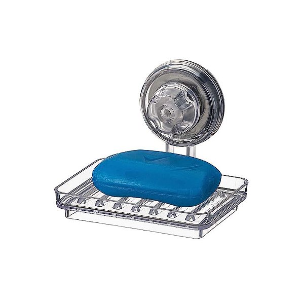 Saboneteira Natural com Ventosa Future Transparente