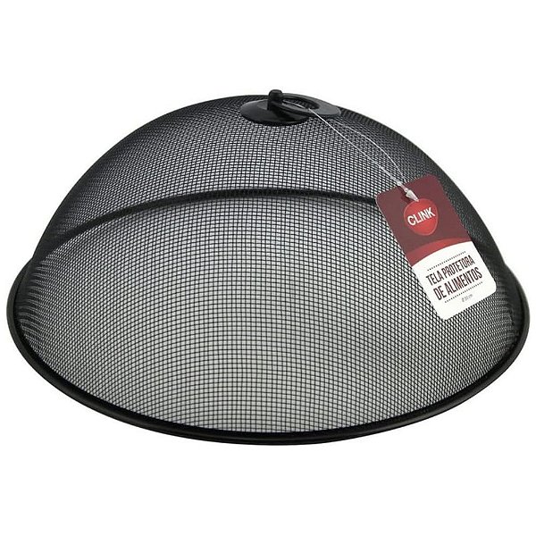 Tela Protetora de Alimentos 30cm Metal Preto Clink