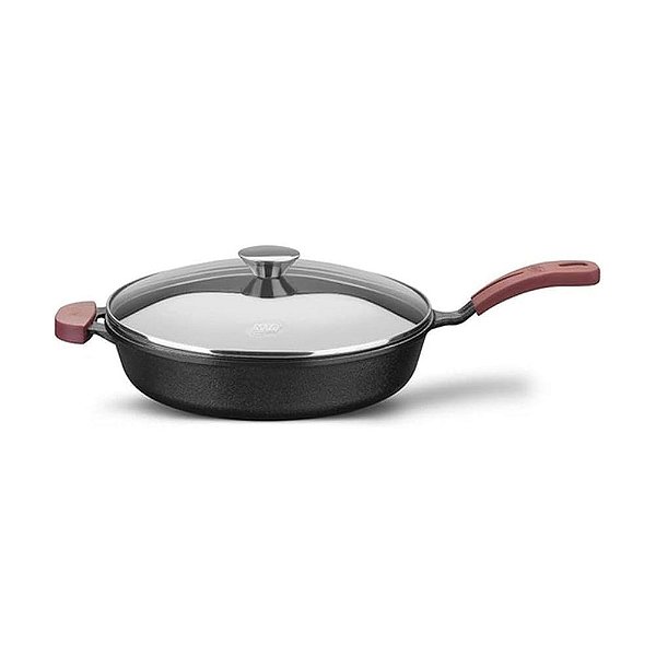 Frigideira de Ferro Fundido Tampa de Vidro n28 3,1L MTA