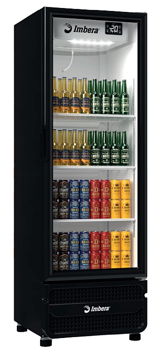 Cervejeira Preta Porta de Vidro Imbera CCV355